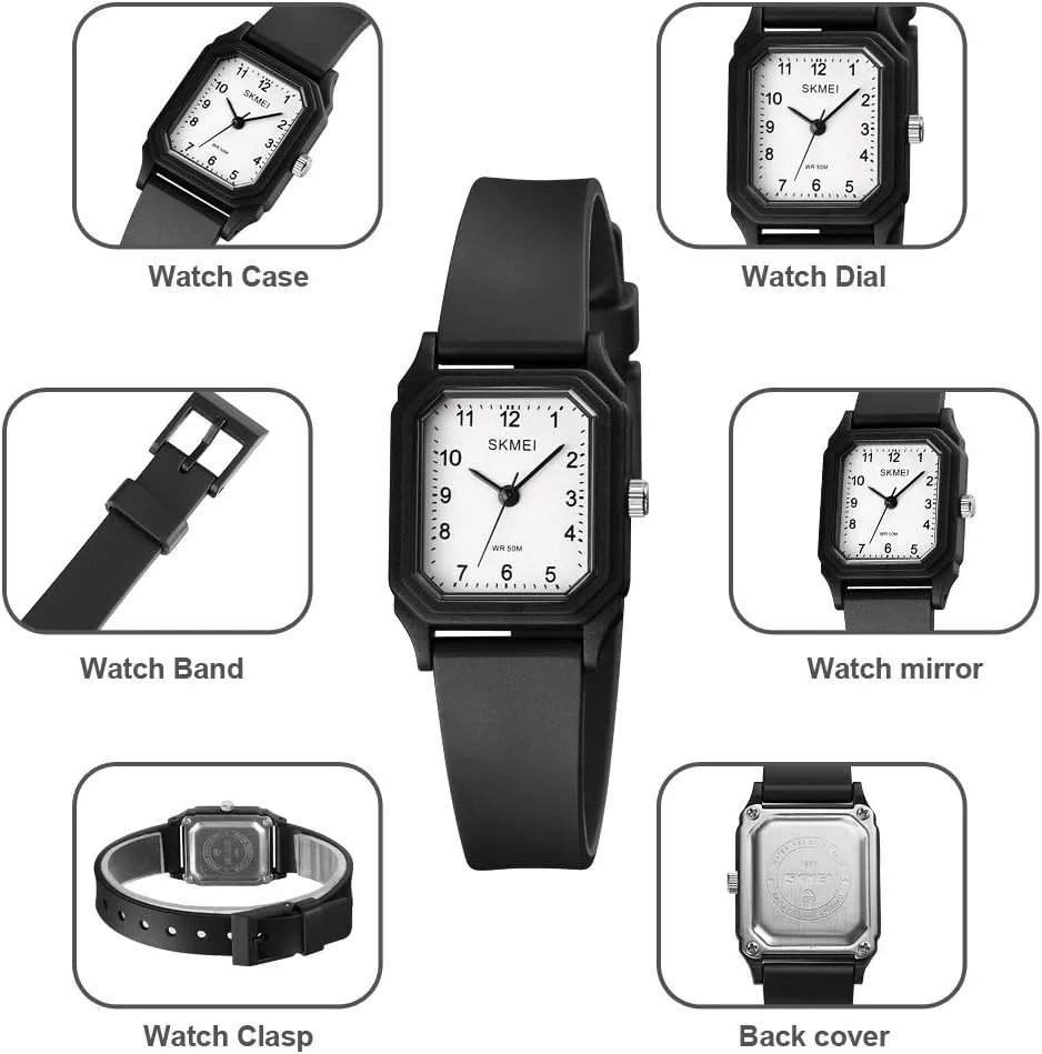 30M Waterproof Gosasa Casual Simple Style Silicone expedition bad Strap Women Men Sports Watches 
