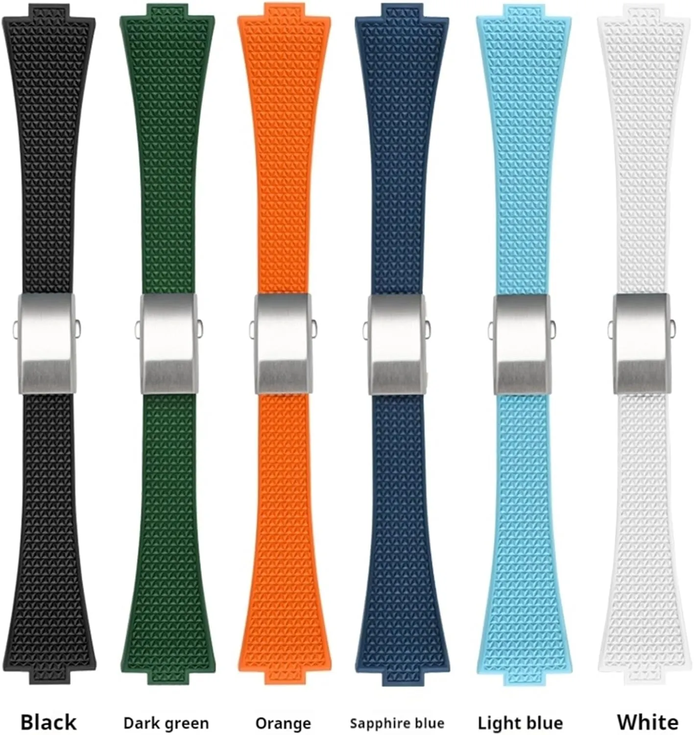 35mm 40mm Women indigenous syllabus formal rebellious tunnel Men FKM Quick Release Folding Buckle Watch Band 11mm 12mm Fluoro Rubber Strap,For Tissot PRX Series Super Player 