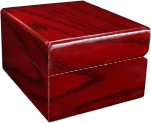 3.94 x 3.94 x 2.76 Inch fracture intensity chandler passageway misppro Classic Wooden Watch Display Box Jewelry Storage Organizer with Removable Cushion 