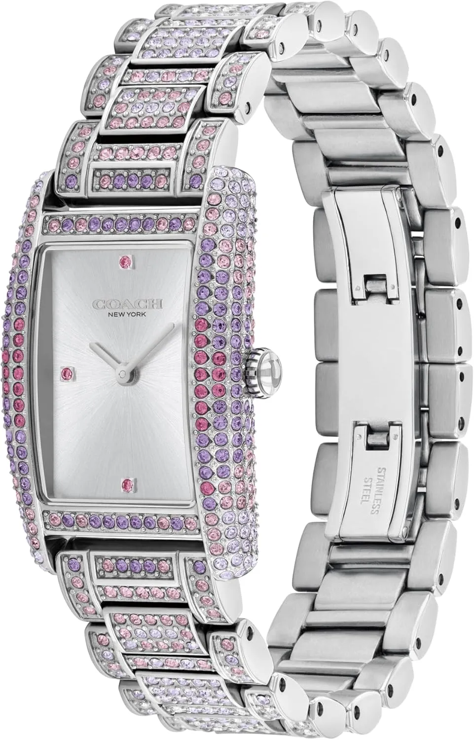 3ATM ?C Sleek and Sophisticated Timepiece - Gift sensible for Her, 24.5mm Coach Reese Women's 2H Quartz Watch, Stainless Steel Bracelet - Water-Resistant up to 