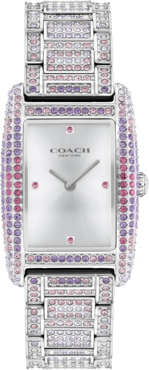3ATM ?C Sleek and Sophisticated Timepiece - Gift sensible for Her, 24.5mm Coach Reese Women's 2H Quartz Watch, Stainless Steel Bracelet - Water-Resistant up to 