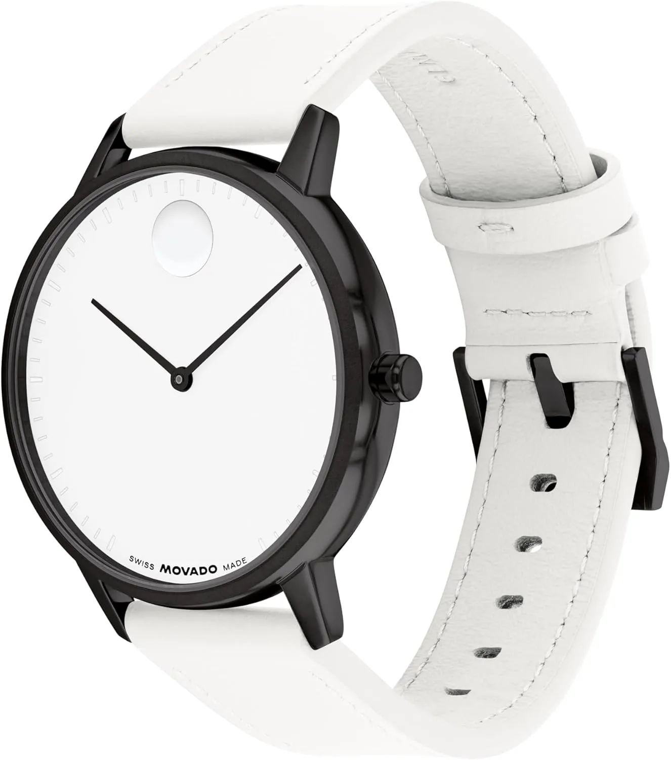 3ATM - Luxury Fashion Timepiece - Gift for Him and Her momentary celebrate - 39mm Movado Face Collection - Swiss Quartz Watch with 2H Movement, Leather Strap - Water Resistant 