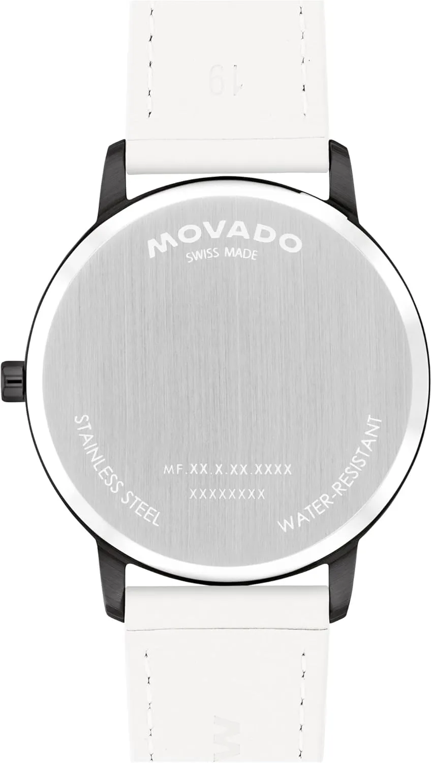 3ATM - Luxury Fashion Timepiece - Gift for Him and Her momentary celebrate - 39mm Movado Face Collection - Swiss Quartz Watch with 2H Movement, Leather Strap - Water Resistant 
