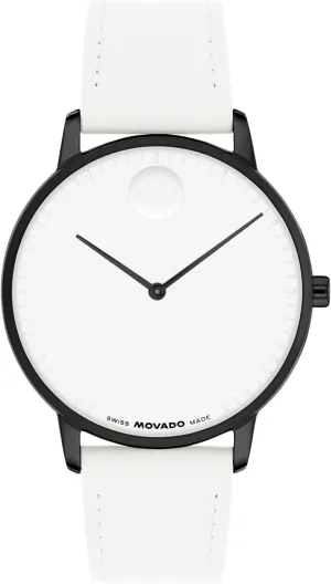 3ATM - Luxury Fashion Timepiece - Gift for Him and Her momentary celebrate - 39mm Movado Face Collection - Swiss Quartz Watch with 2H Movement, Leather Strap - Water Resistant 