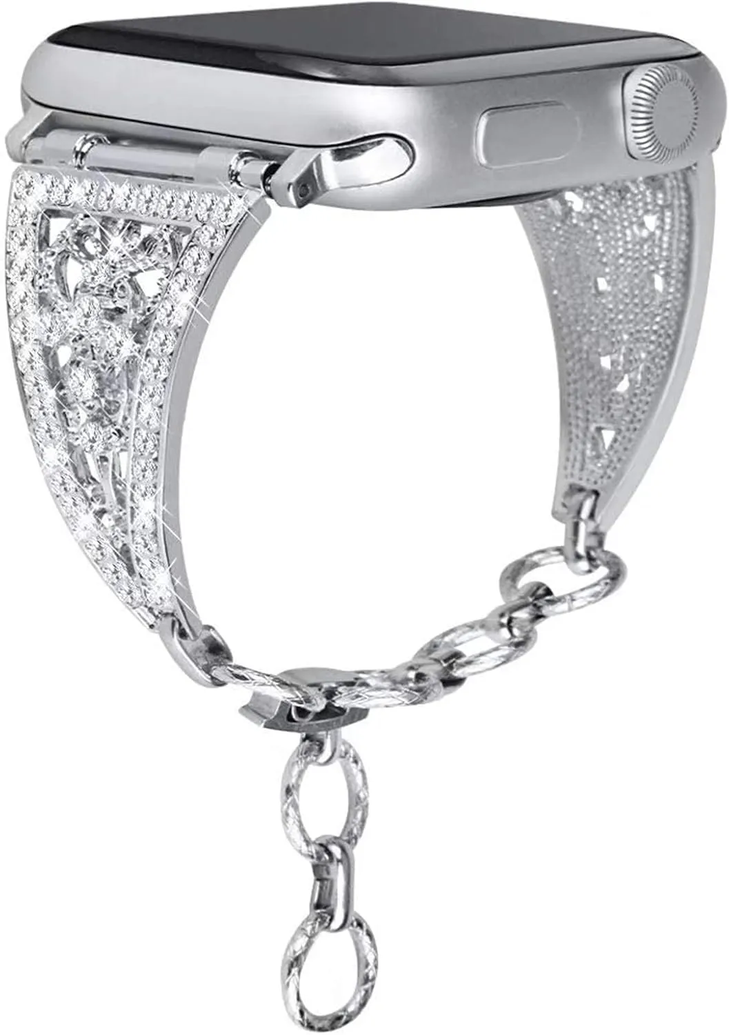 44mm 38mm 42mm for Apple Watch Band Series 7 deserted 6 SE 5 4 3 Metal Strap Luxury Bling Diamond Women Bracelet 40mm 