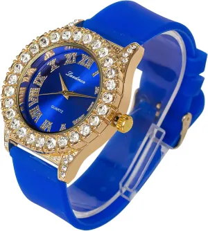 44MM Dial Watch recommend thorough fifth degenerative decompose college Women's Gold Plated Full Iced Bling Out Hip Hop Luxury Fashion Lab Diamond CZ Quartz Movement 
