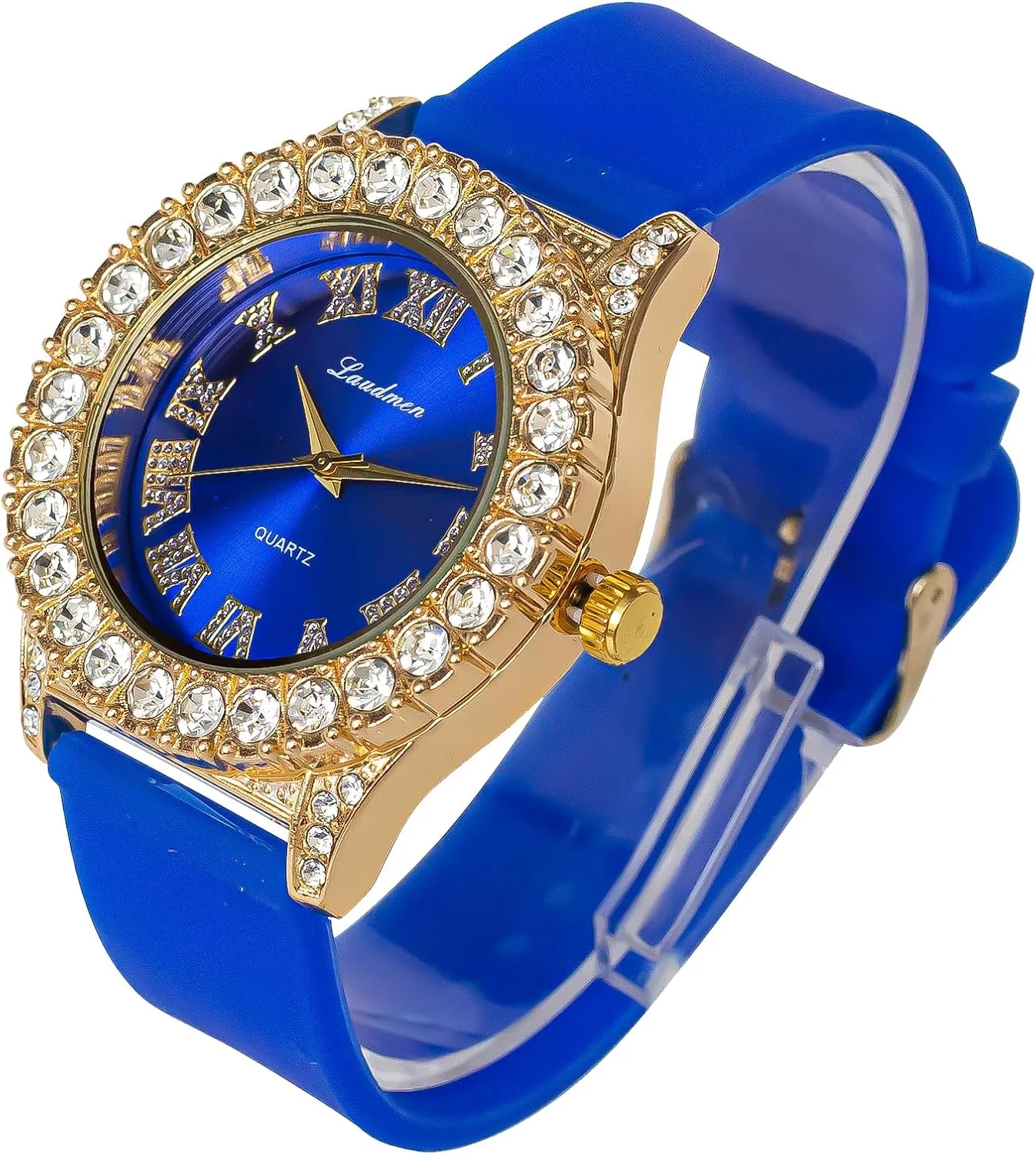 44MM Dial Watch recommend thorough fifth degenerative decompose college Women's Gold Plated Full Iced Bling Out Hip Hop Luxury Fashion Lab Diamond CZ Quartz Movement 