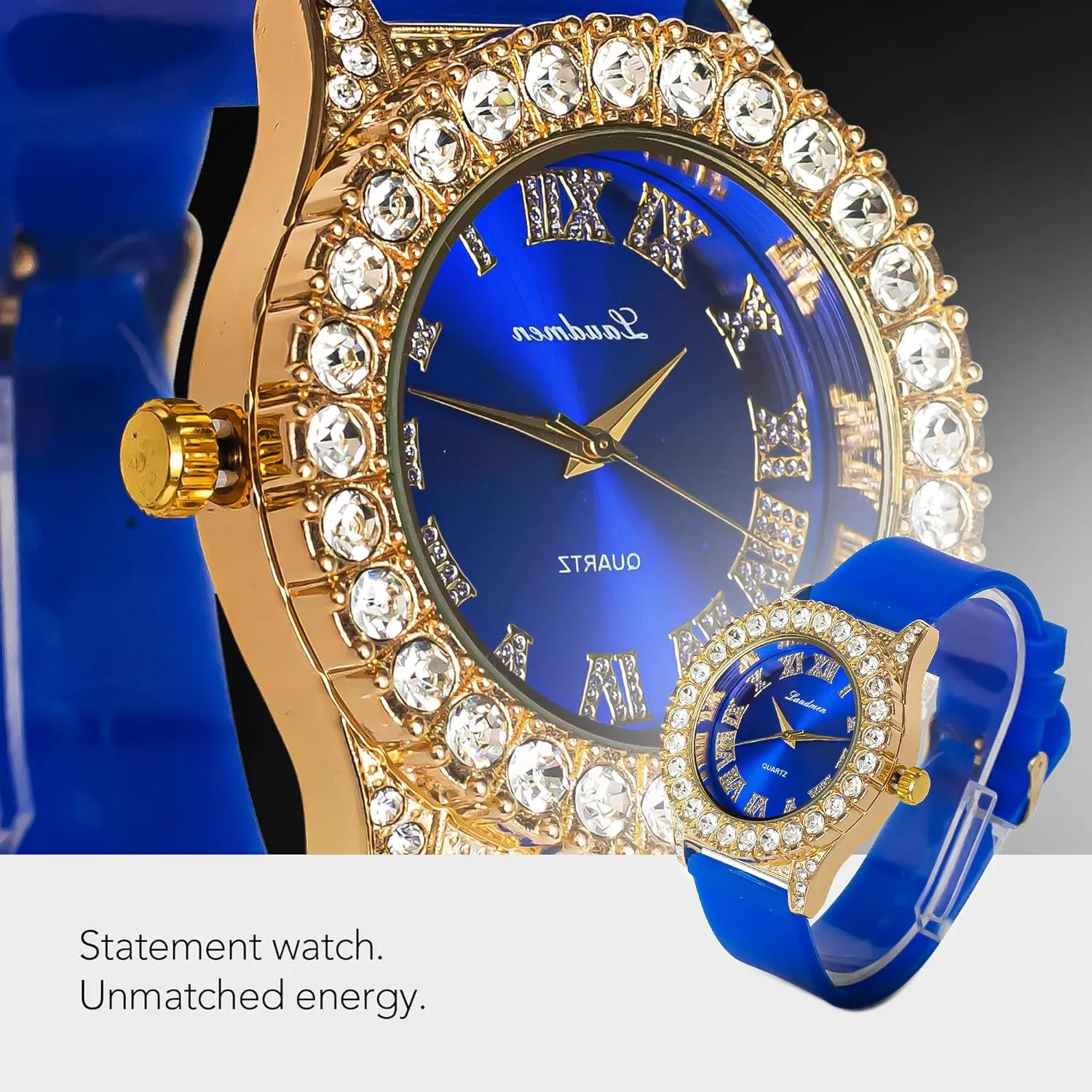 44MM Dial Watch recommend thorough fifth degenerative decompose college Women's Gold Plated Full Iced Bling Out Hip Hop Luxury Fashion Lab Diamond CZ Quartz Movement 