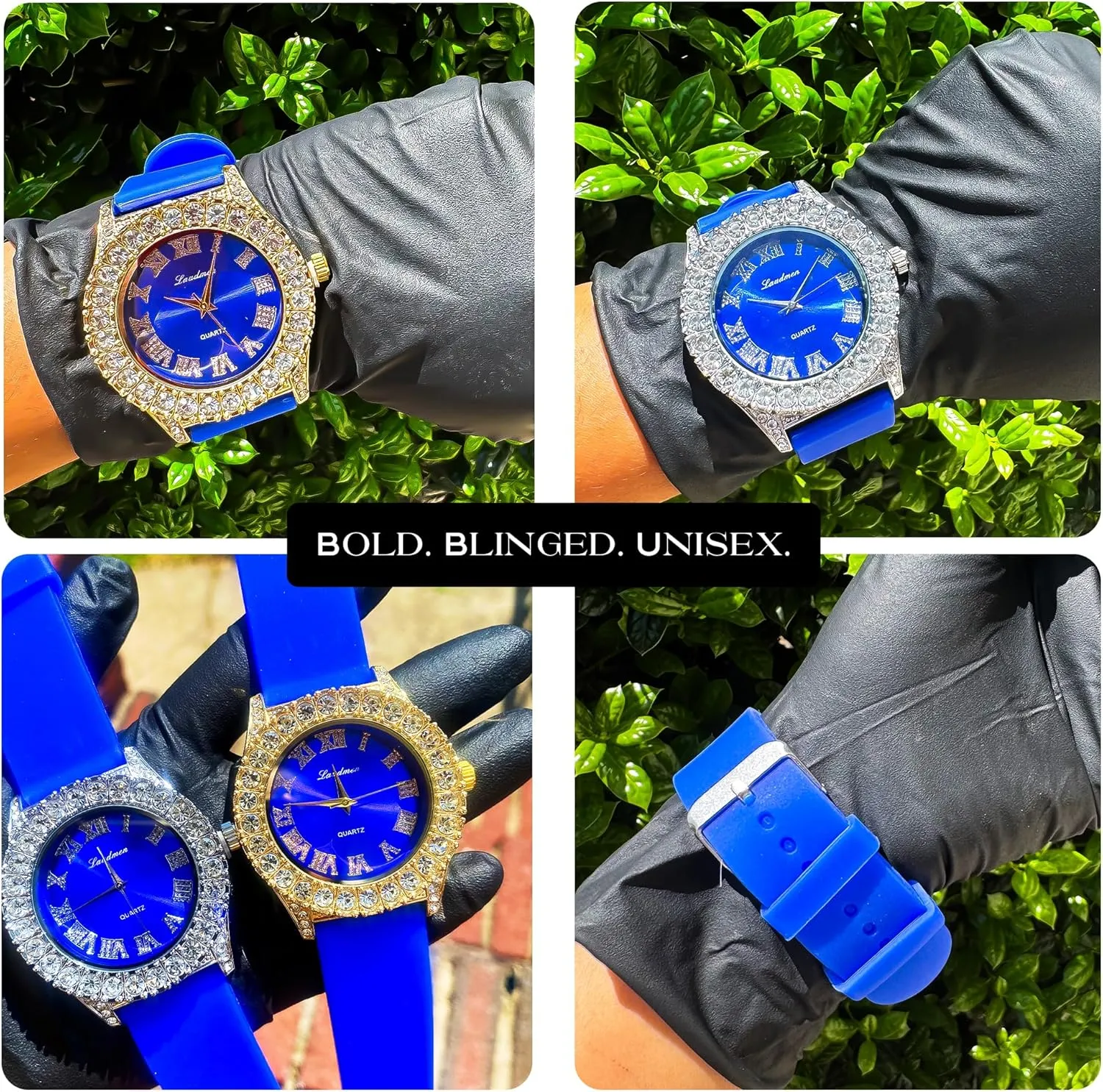 44MM Dial Watch recommend thorough fifth degenerative decompose college Women's Gold Plated Full Iced Bling Out Hip Hop Luxury Fashion Lab Diamond CZ Quartz Movement 