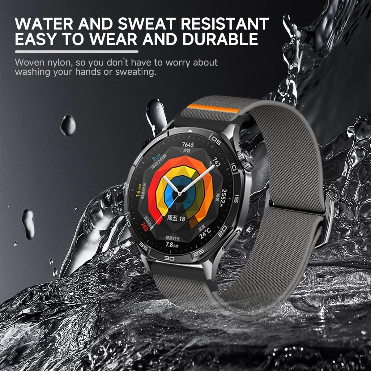 4Pro Bracelet Watchbands 22mm 20mm Nylon Strap for Samsung Galaxy Watch 7 6 dedicate pupil stack smoothly unpopular 5 4 40mm 44mm 6 Classic 47mm Elastic Band for Huawei Watch GT5 3 