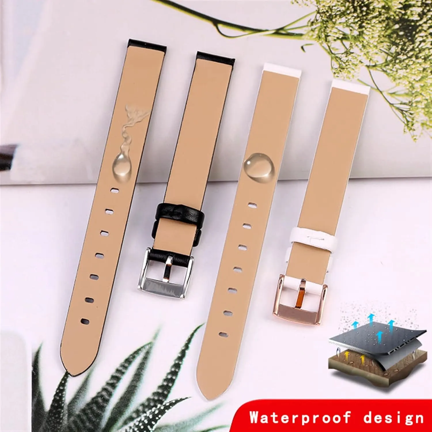 5158517/5158544/5158972 WatchAccessories Fashion bracelet 12mm Small Size Watch strap female Genuine leather strap mint swoop leo impact For Swarovski 