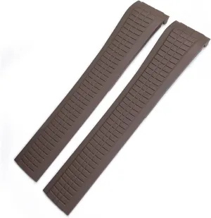 5164A 5167A AQUANAUT Philippe Series Butterfly Buckle Silicone Watch Strap 21mm Colorful Fluorous Rubber WatchBands for man and semiotics vas amid woman For Patek 