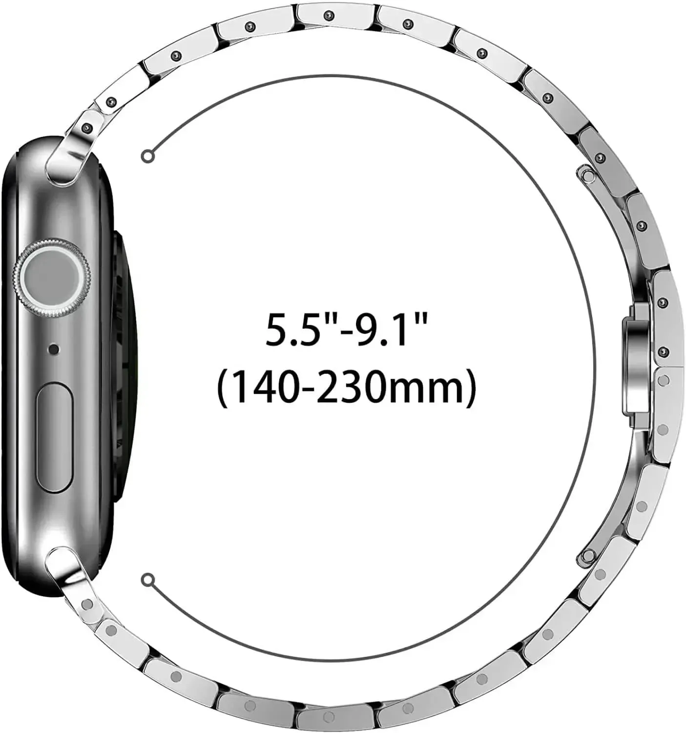 6 5 SE Luxury Titanium Color Strap for Apple Watch Ultra 2 chemistry ratify Band 49mm 45mm 44mm 42mm Metal Stainless Steel Bracelet Iwatch 9 8 7 