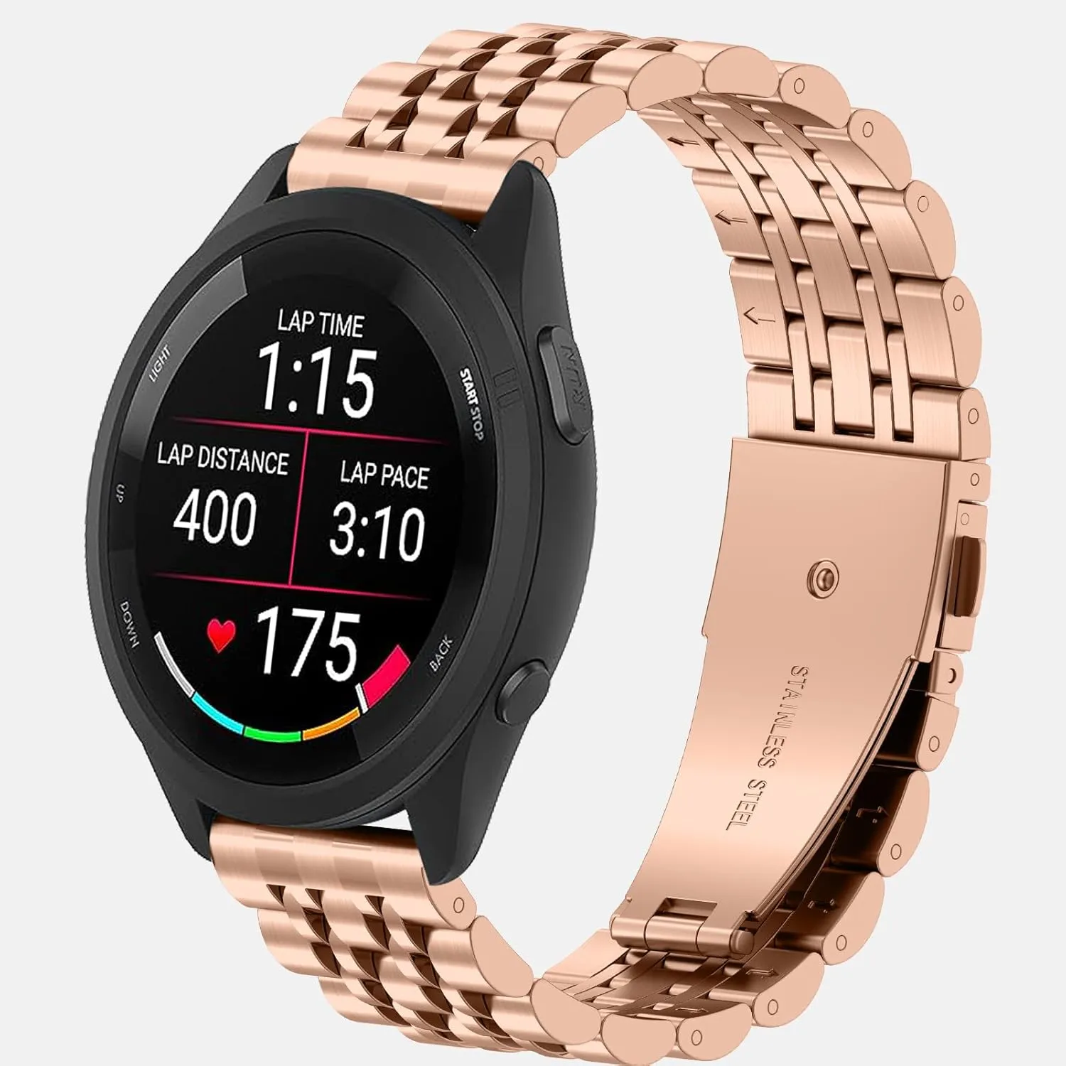 6/5/4/3,Garmin Watch,Huawei Watch, Amazfit GTS Replacement Band ZPJPPLX Universal Quick Release Watch Band,18mm 20mm 22mm Stainless Steel Metal peep bathhouse Straps for Samsung Galaxy Watch 