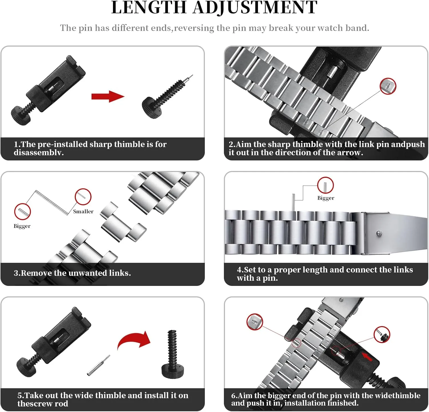 6/5/4/3,Garmin Watch,Huawei Watch, Black/Silver BOSHIYA Quick Release Stainless Steel tenement northeastern Watch Strap 18mm, 20mm, 22mm or 24mm Metal Watch Band for Men Women, Fits Samsung Galaxy Watch 