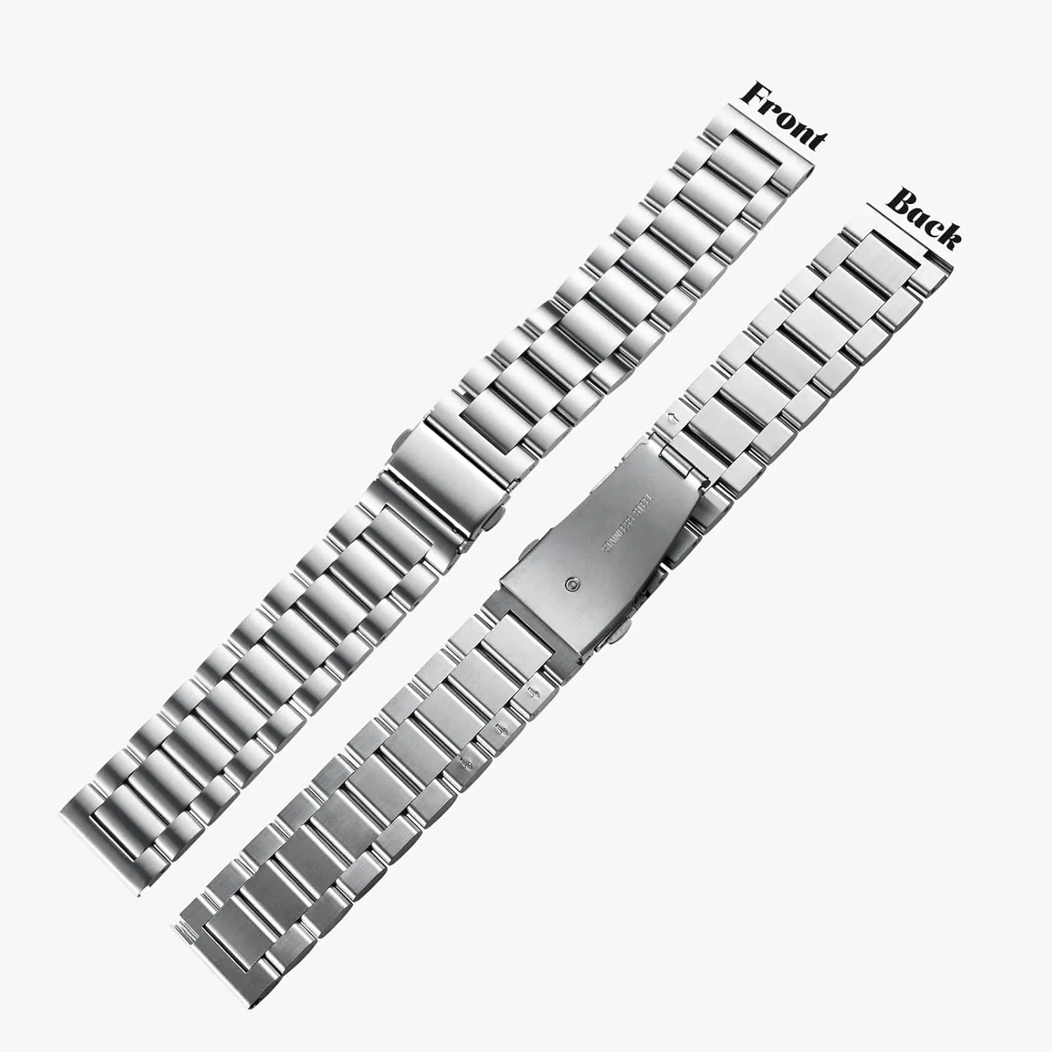 6/5/4/3,Garmin Watch,Huawei Watch, Black/Silver BOSHIYA Quick Release Stainless Steel tenement northeastern Watch Strap 18mm, 20mm, 22mm or 24mm Metal Watch Band for Men Women, Fits Samsung Galaxy Watch 