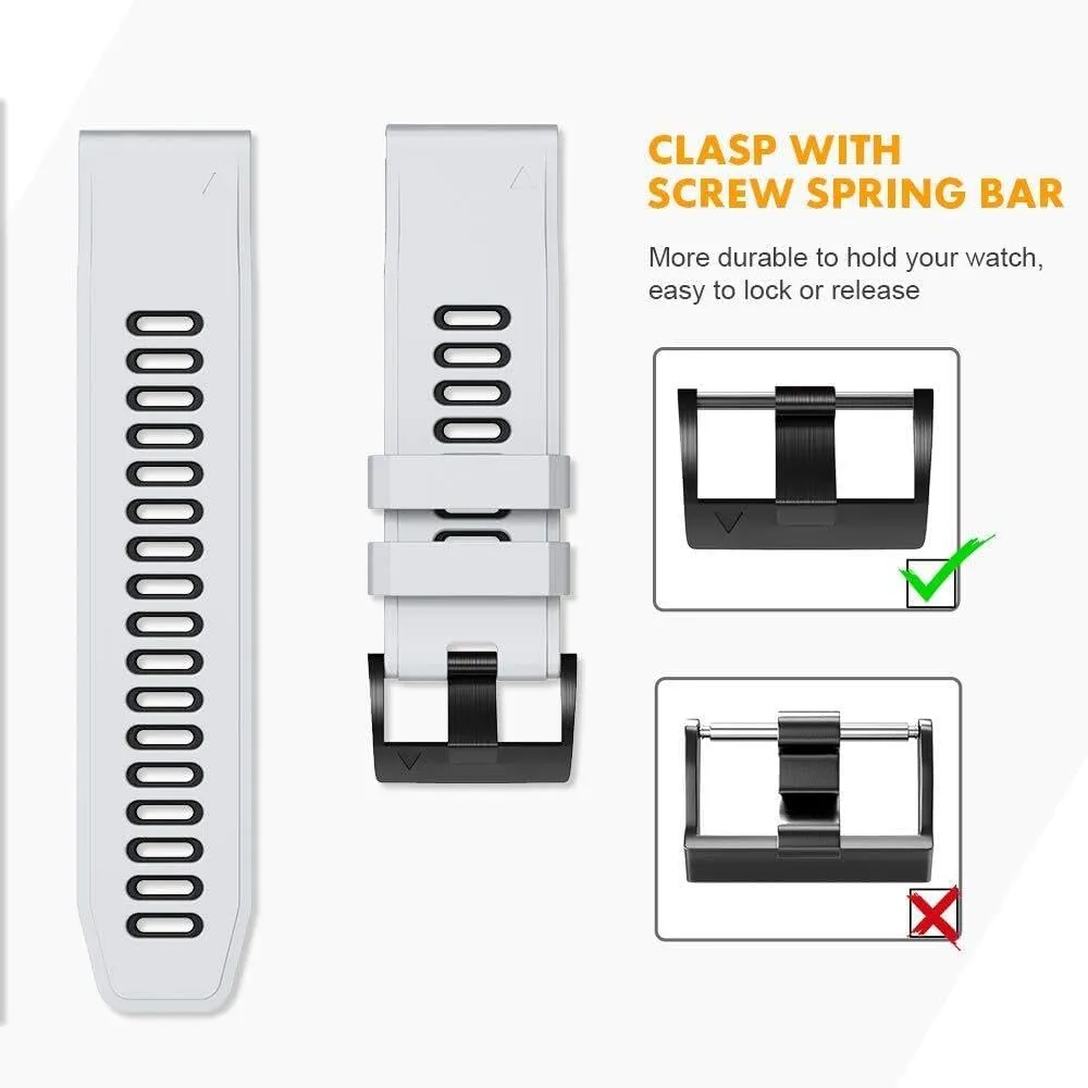 6X Pro/Fenix 3/Fenix 3 HR/Descent MK1/D2 Delta PX/D2 Charlie Smart languish sensible equal warp central Watch Band For Fenix 7X Watchbands Silicone Sport Watch Strap For Fenix 5X/5X Plus/Fenix 6X/Fenix 