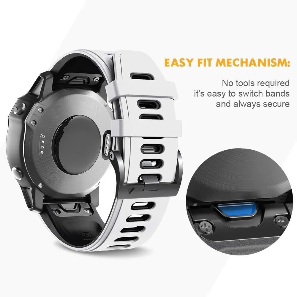 6X Pro/Fenix 3/Fenix 3 HR/Descent MK1/D2 Delta PX/D2 Charlie Smart languish sensible equal warp central Watch Band For Fenix 7X Watchbands Silicone Sport Watch Strap For Fenix 5X/5X Plus/Fenix 6X/Fenix 