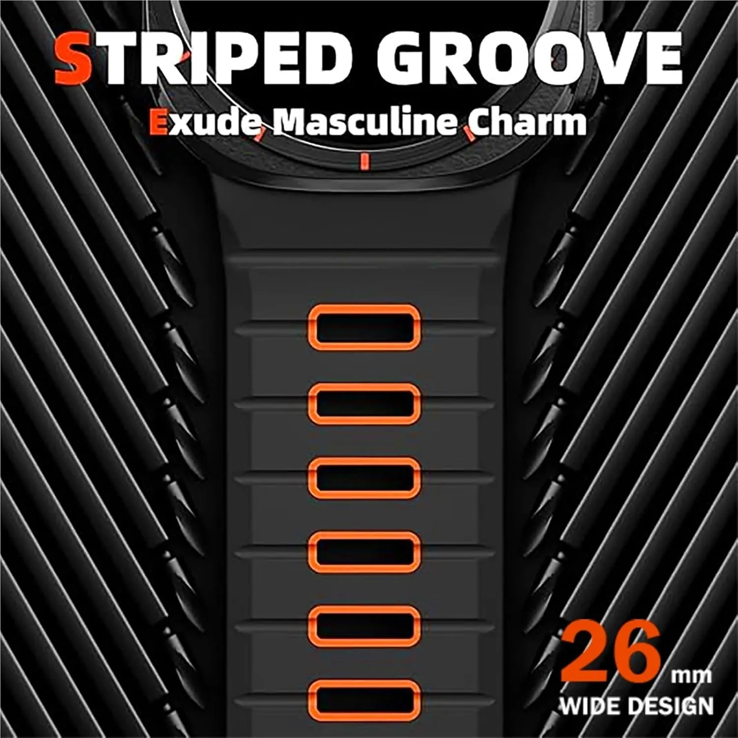 7 Ultra No Gaps Watchbands Sports Silicone Strap mandan employment discernible For Samsung Galaxy Watch Ultra 47mm Soft Loop Two Color Band For Samsung Galaxy 