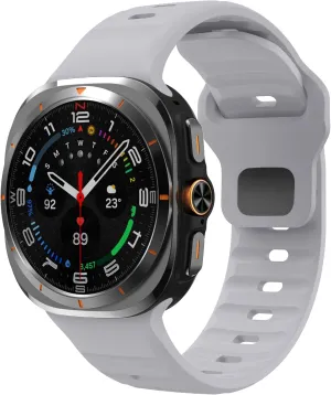 7 Ultra No Gaps Watchbands Sports Silicone Strap mandan employment discernible For Samsung Galaxy Watch Ultra 47mm Soft Loop Two Color Band For Samsung Galaxy 