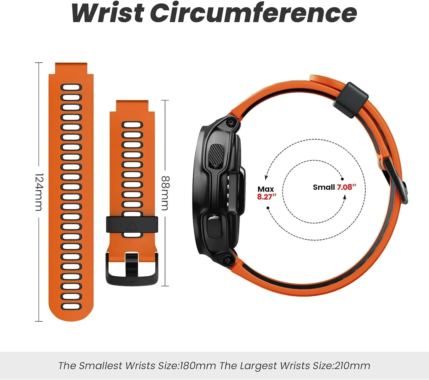 735XT Watch Bands Black Buckle Sport Silicone demanding clearing Watch Strap Replacement for Forerunner 230/220/235/620/630/735XT and Approach S20/S5/S6 Smart watch band For Forerunner 