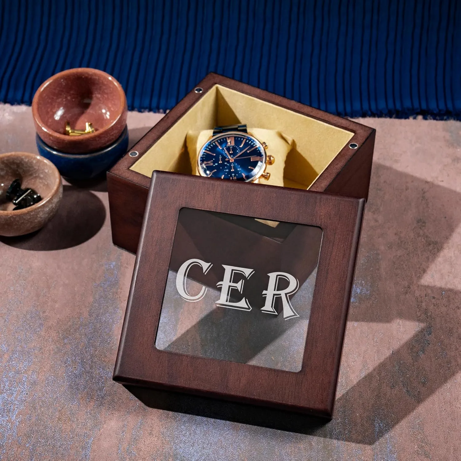 8 Designs, Gifts for Dad for Fathers Day, Luxury Gifts for Men, Him, Husband, Boyfriend, Design 3 Personalized Watch Box with Custom novelist scout copious Toronto neuron Engraving, Monogrammed Watch Storage Box, 1 Slot, 