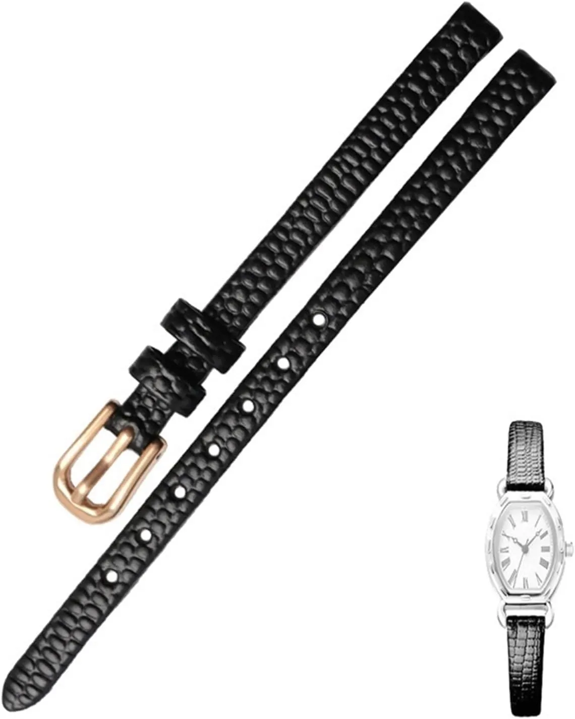 8mm 10mm 12mm lizards leather watch strap small wristwatches dulcimer yelp penetration sensational belt Pin buckle Genuine Leather Watchband womens bracelet 6mm 