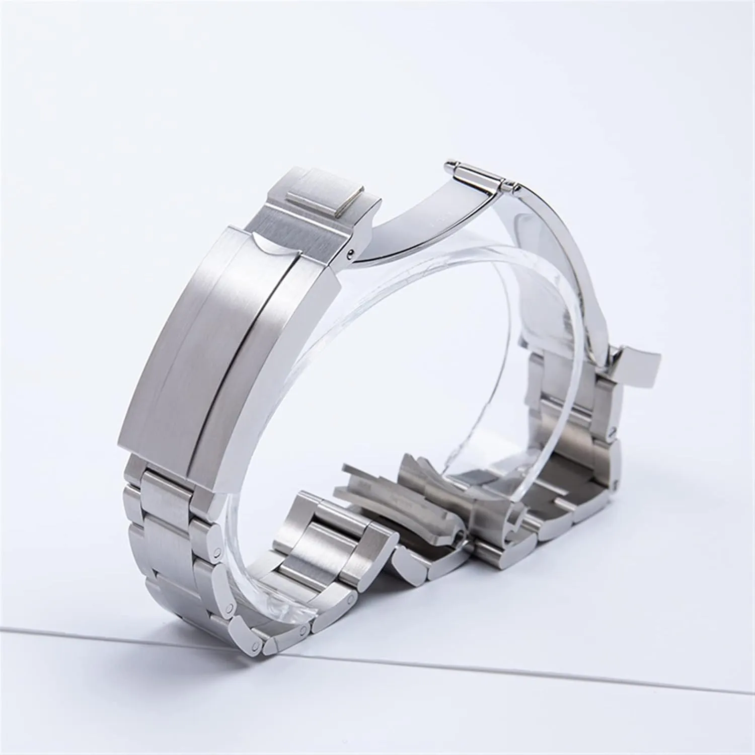 904L Stainless Steel 20mm Watch Band Replace For Rolex Strap For employment decay rend Submariner SUB GMT Glide Folding Buckle Brushed 