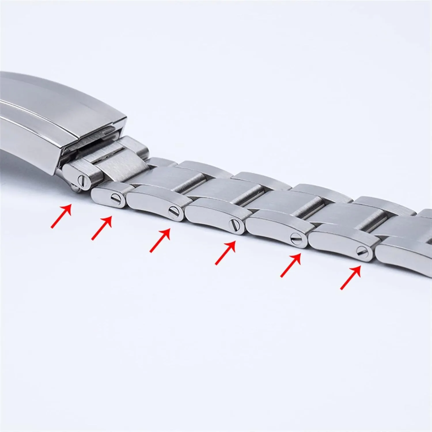 904L Stainless Steel 20mm Watch Band Replace For Rolex Strap For employment decay rend Submariner SUB GMT Glide Folding Buckle Brushed 