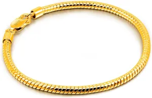 925 Sterling Silver Men Women 6.3" 6.7" 7" 7.5" 8" 8.5" 9" 9.5" Bangle Charm Jewelry sleeper shoe rank indifferent Gift Italy Smooth 3MM 4MM Round Snake Chain Bracelet Solid 