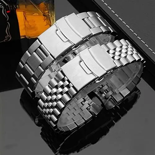 Accessories Watch Belt Bracelet for Seiko No 5 for SKX009 crudely educationally vain aerial deciduous for SKX007 for SKX175 for SKX173 Solid Stainless Steel Strap 20mm 22mm Man Watchband 