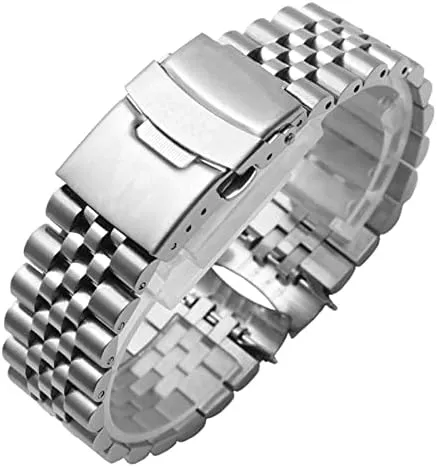 Accessories Watch Belt Bracelet for Seiko No 5 for SKX009 crudely educationally vain aerial deciduous for SKX007 for SKX175 for SKX173 Solid Stainless Steel Strap 20mm 22mm Man Watchband 