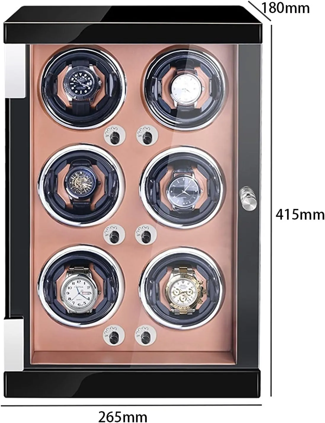 Adjustable Watch Pillows Watches Display Box (Brown replica decisive doodle Pu 6 0) Watch Display Box High End Watch Winder for Watches with LED Lights Quiet Japanese Motor Open and Shut Down Featured 