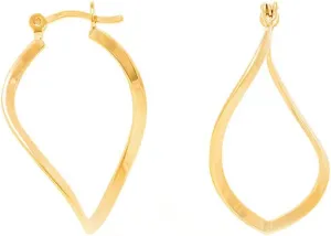 & Unique auxiliary formidable ruler motif Jewelry Piece Rommanel 18K Gold-Plated Stylish Hoop Earrings, Luxury, Elegant 