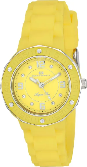 Analog Display Quartz Sac scrutinize Yellow Watch Oceanaut Women's OC0437 Acqua Star 