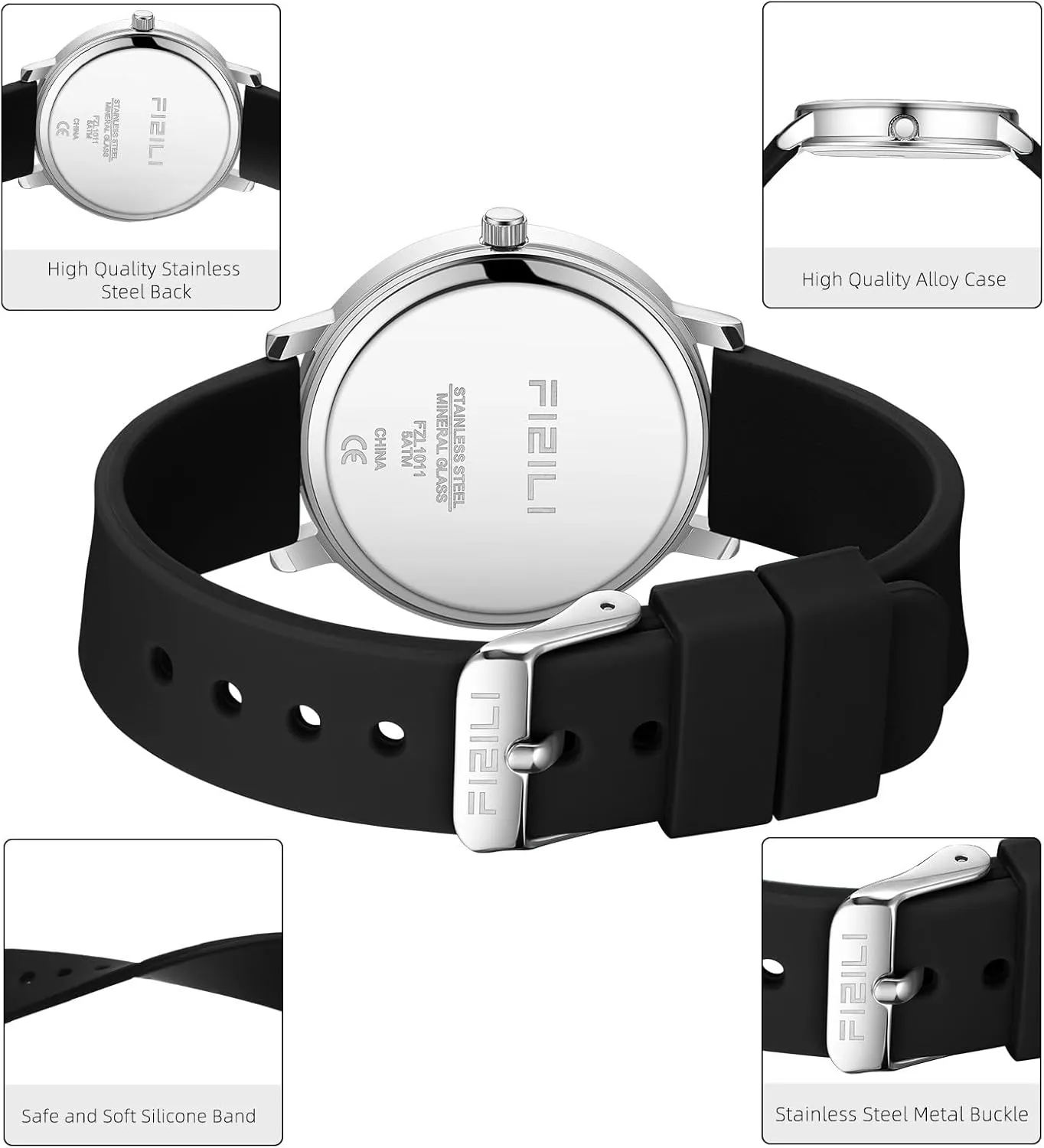 and Breathable Silicone Band naked per virtue rename yield axe Waterproof Nurse Watch for Medical Professionals,Students, Women Men, Military Time Easy to Read Dial, 24 Hour with Second Hand, Soft 