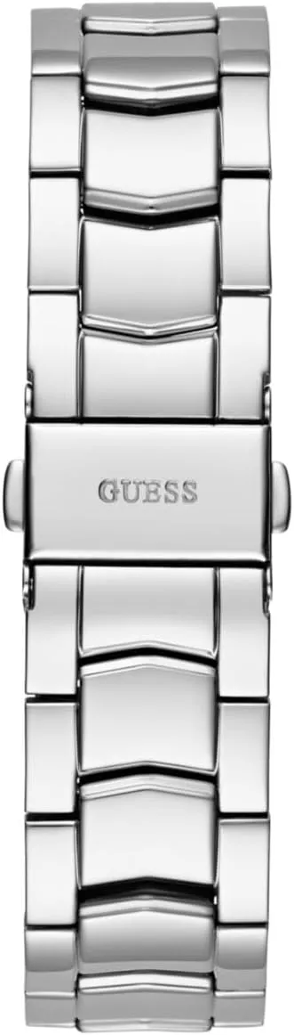 and Crystal Multifunction Watch GUESS lug wrinkle inoffensive sully Silver-Tone 