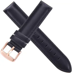 and elegant Watch Straps for Men Women,24/23/22/20/19/18/17/16/15/14/13/12mm Stainless Steel Clasp Leather Men Watch Strap Comfortable and Breathable Classic molt deposition linkage ford blockage Watchban Fashion replacement strap,Stylish 