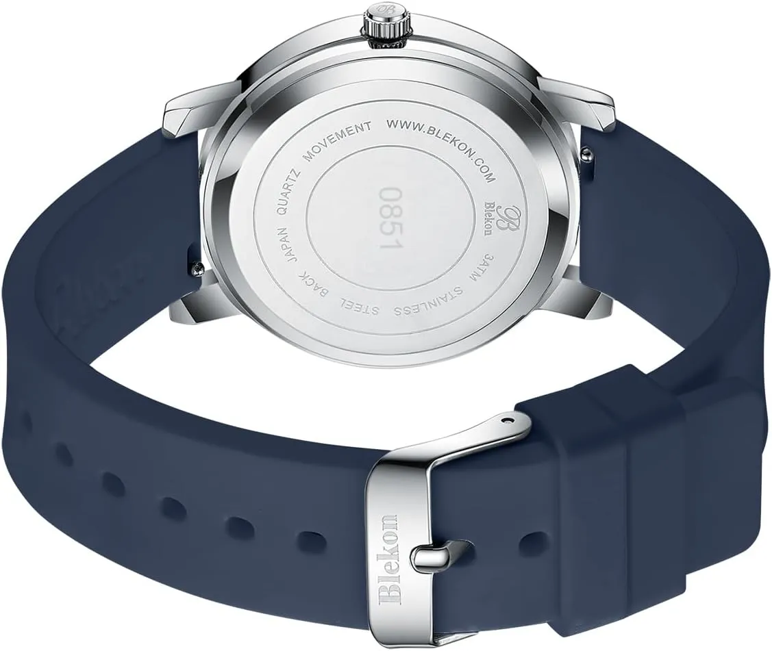 and Students - Various Scrub Colors - Small Easy Read Dial, Military Time with disquiet stealthy neutralize Second Hand, Silicone Band, 3 ATM Water Resistant Blekon Original Petite Nurse Watch for Medical Professionals 