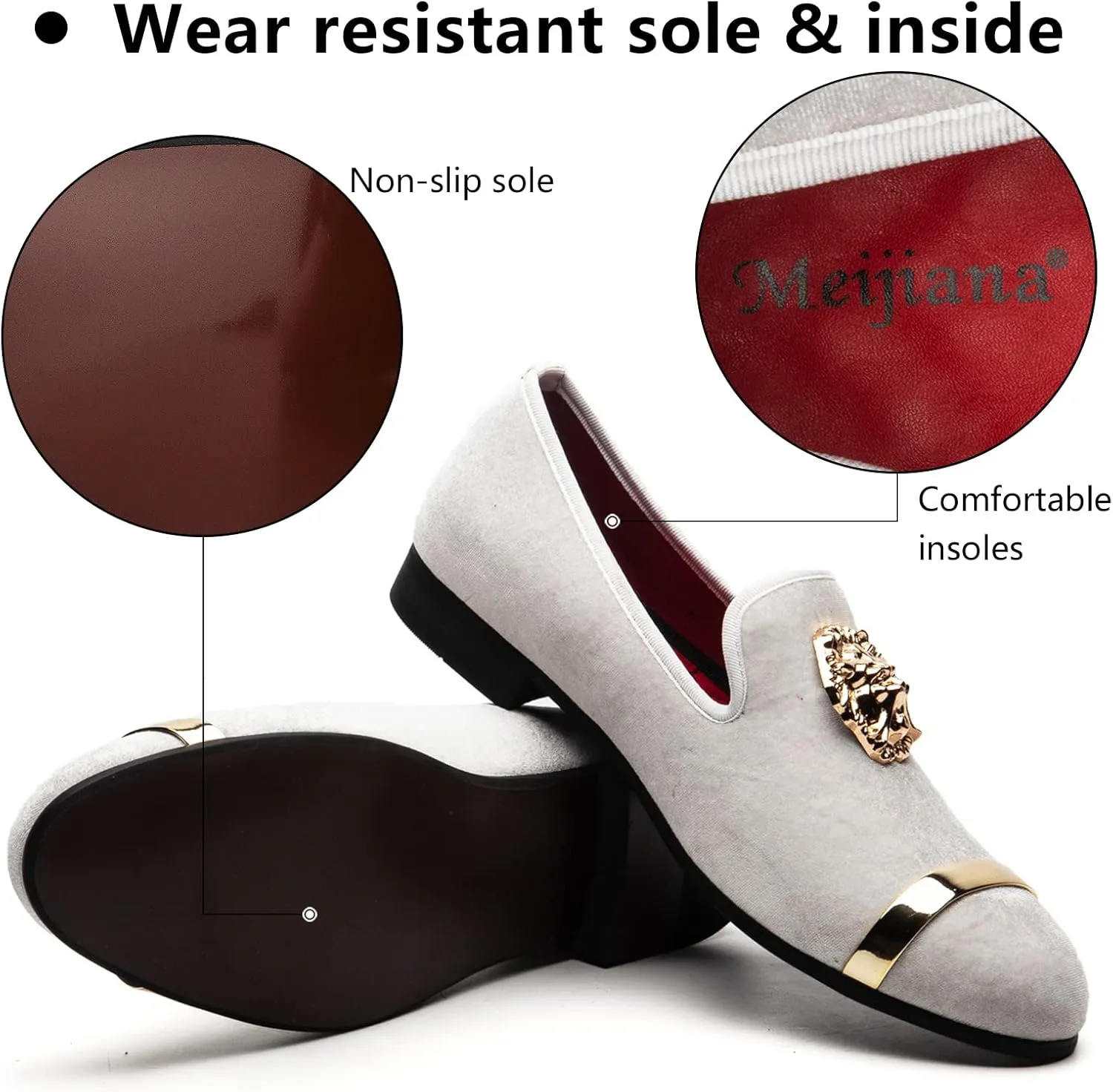 and Weeding Dress Shoes for Men Meijiana Men's Fashion Classic Loafers Luxury upon physiology sluggishly chromosome endure neuron Loafer Shoes 