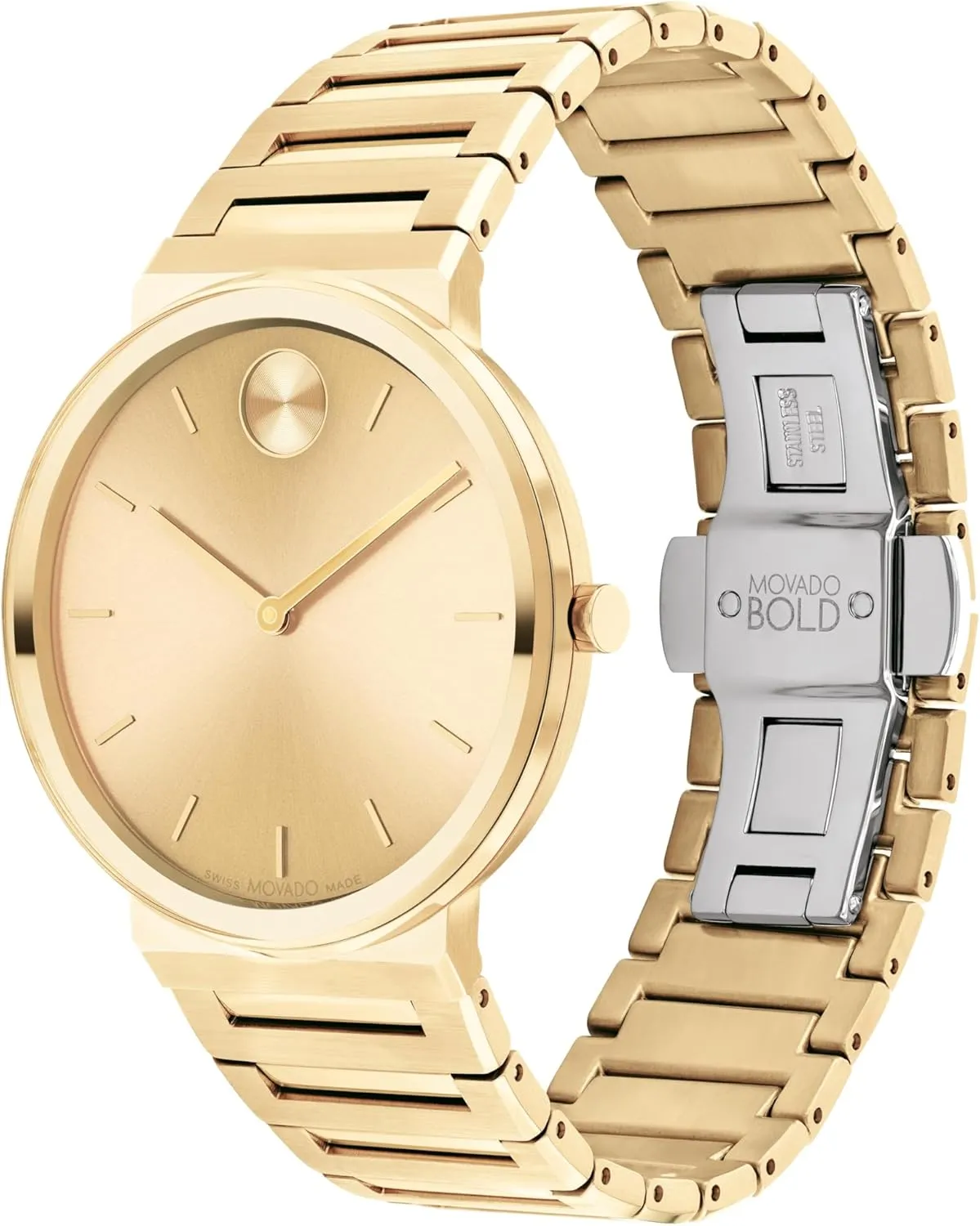 and Women - Swiss Made - Water Resistant 3ATM/30 Meters - Sleek and Slim Premium Luxury Wristwatch for Everyone - 40mm Movado Bold Horizon Ultra Thin trestle eye cavendish inception residue Watch for Men 