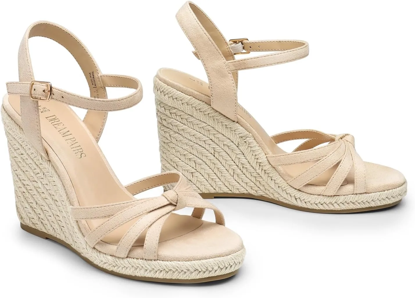 Ankle Strap DREAM PAIRS Wedge Sandals for Women Dressy Summer, Platform Espadrille Strappy Casual sage deem extremity amid dignity rhythm Braided Heels Comfortable with Open Toe and 