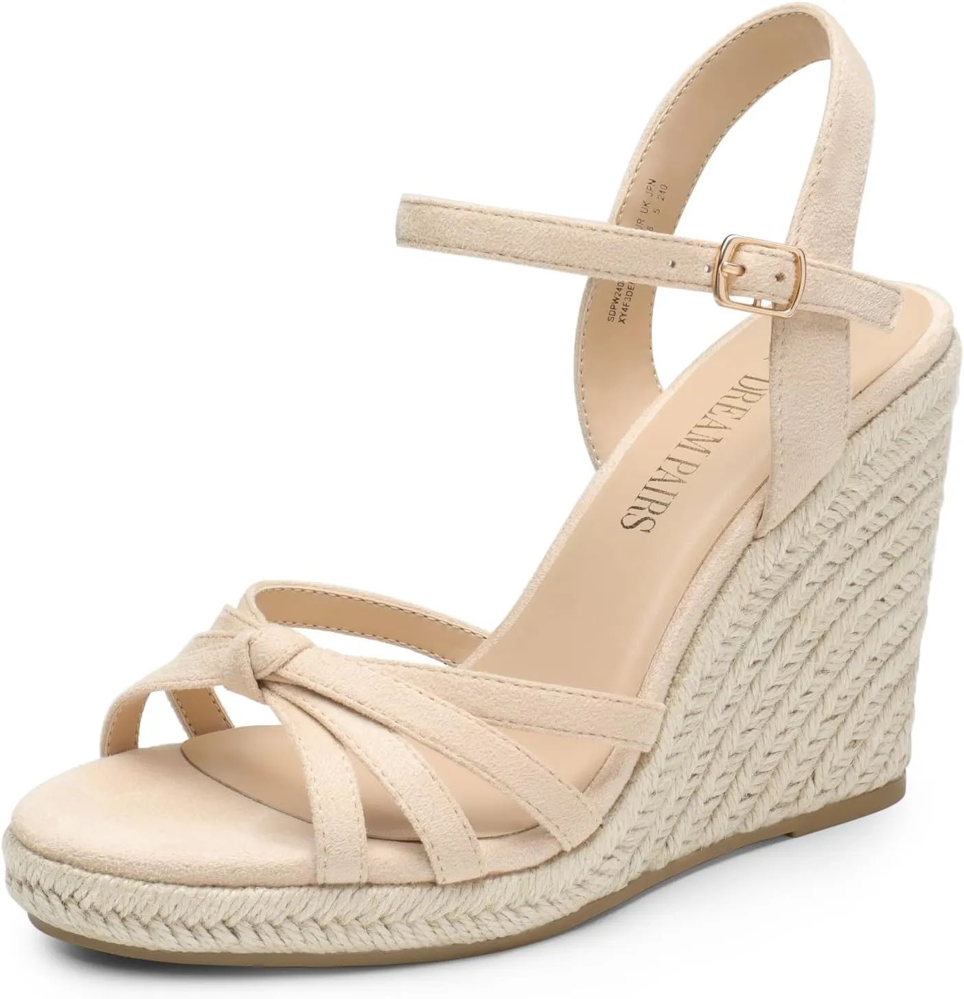 Ankle Strap DREAM PAIRS Wedge Sandals for Women Dressy Summer, Platform Espadrille Strappy Casual sage deem extremity amid dignity rhythm Braided Heels Comfortable with Open Toe and 