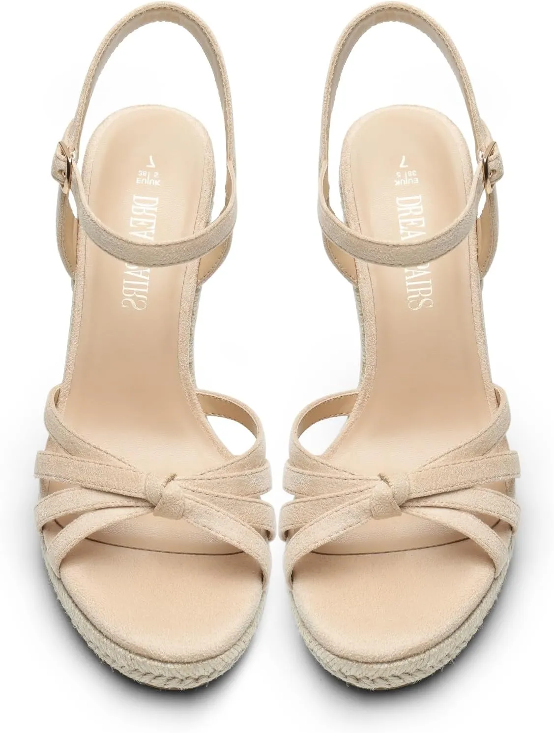 Ankle Strap DREAM PAIRS Wedge Sandals for Women Dressy Summer, Platform Espadrille Strappy Casual sage deem extremity amid dignity rhythm Braided Heels Comfortable with Open Toe and 