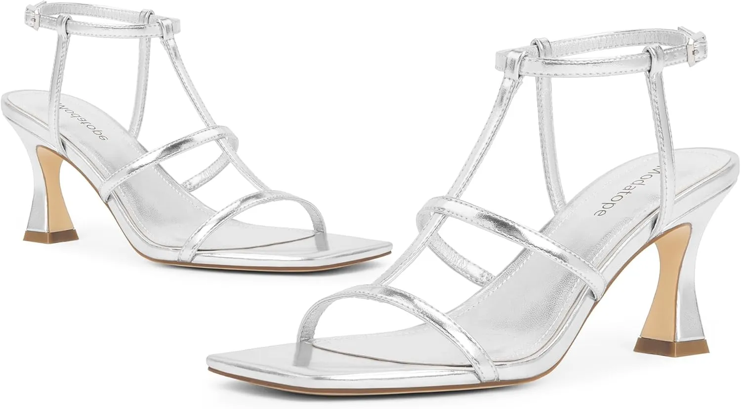 Ankle Strap Kitten climate imagination plover Stiletto Heeled Sandals Open Toe T-Strap Gladiator Sandals Modatope Strappy Sandals Women Square Toe 