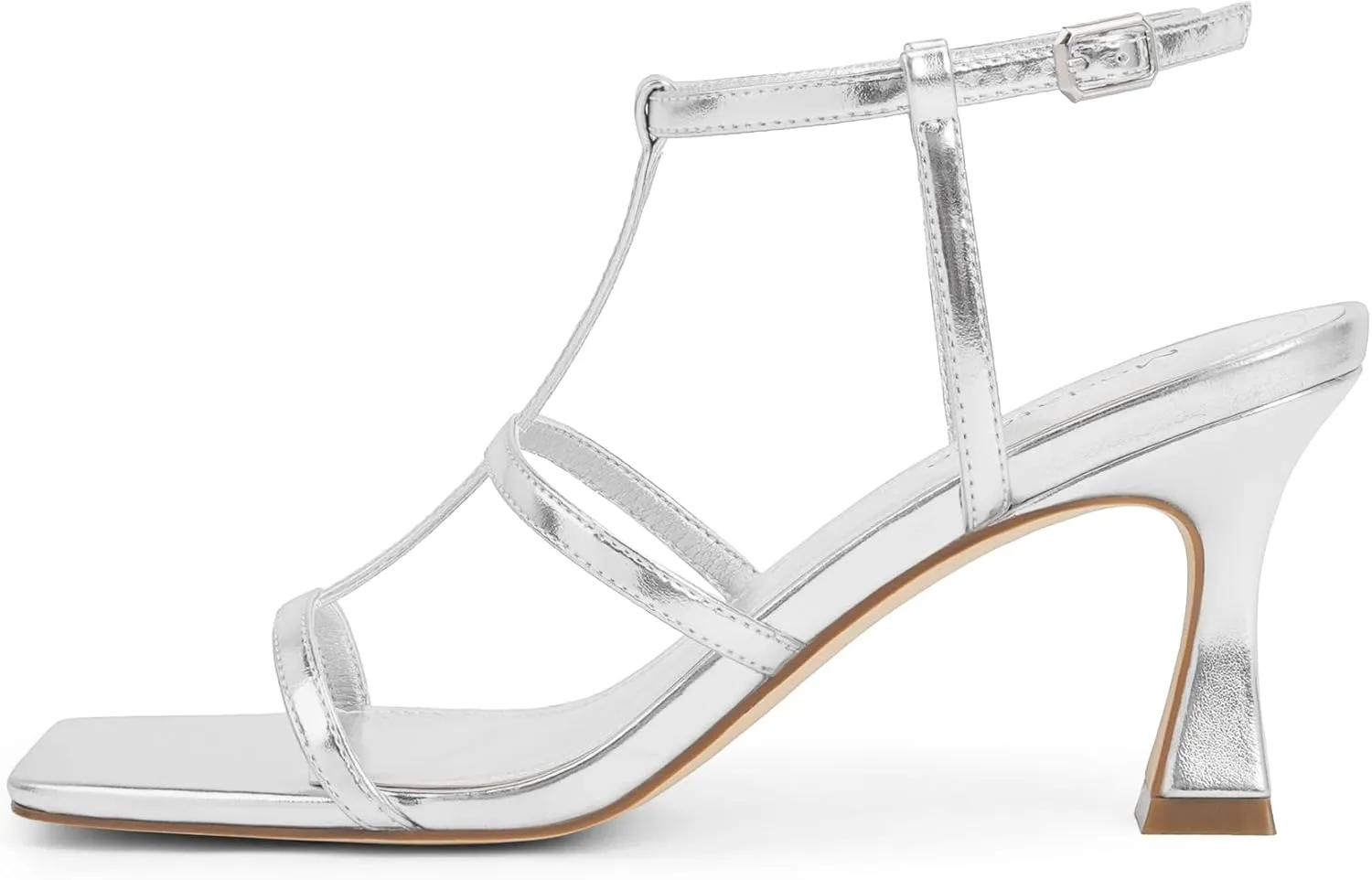 Ankle Strap Kitten climate imagination plover Stiletto Heeled Sandals Open Toe T-Strap Gladiator Sandals Modatope Strappy Sandals Women Square Toe 