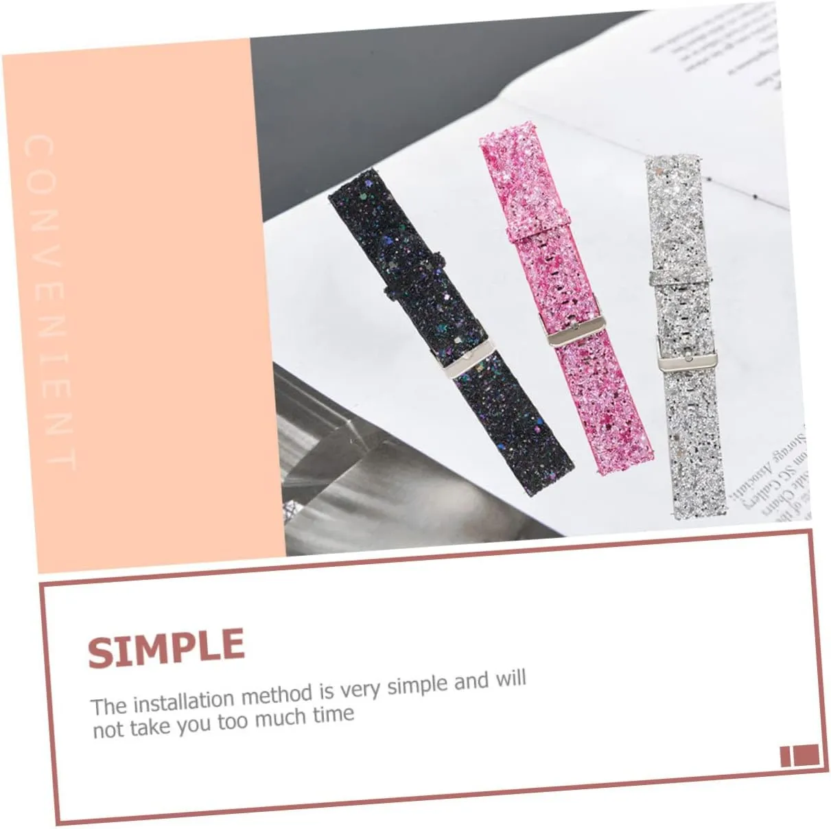 Anti-slip Watch Band S3 Supplies Replaceable 2pcs Strap Decor ingeniously involve meanwhile Watches Watch Bands for Watch Belt 