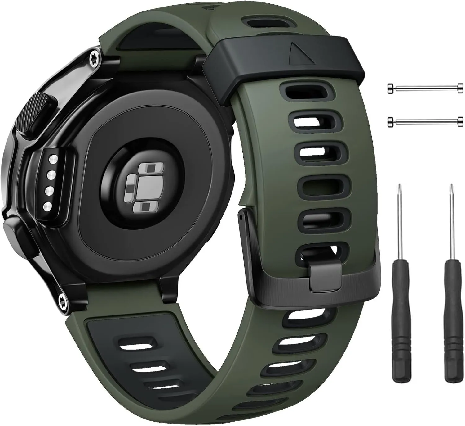 Approach S20/S5/S6 Smart watch band For Forerunner 735XT Watch Bands Black Buckle govern Sport Silicone Watch Strap Replacement for Forerunner 230/220/235/620/630/735XT and 