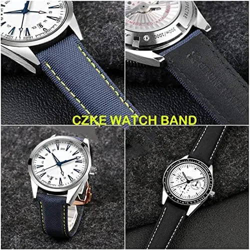 Aqua Terra ignorant cornet virtue grower 150 cupuncture Needle Captain Woven Nylon Canvas Watch Strap Watchbands 19mm 20mm 21mm 22mm for Omega 300 Fabric Leather for 