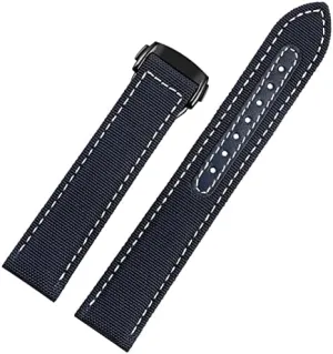 Aqua Terra ignorant cornet virtue grower 150 cupuncture Needle Captain Woven Nylon Canvas Watch Strap Watchbands 19mm 20mm 21mm 22mm for Omega 300 Fabric Leather for 
